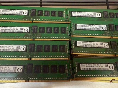SK Hynix 8GB 2RX8 DDR4-2133 PC4-17000 ECC 288-Pin Server RAM - HMA41GR7MFR8N-TF - Image 1 of 2