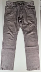 Diesel Jeans Mens 34x32 Gray Denim BRADDOM Regular Slim Carrot Button Fly - Picture 1 of 19