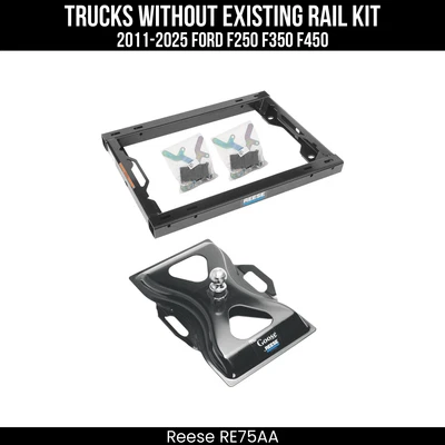 Enganche cuello de ganso Reese 25K "The Goose" con rieles para Ford F250 F350 F450 11-25 Foto 1 de 4