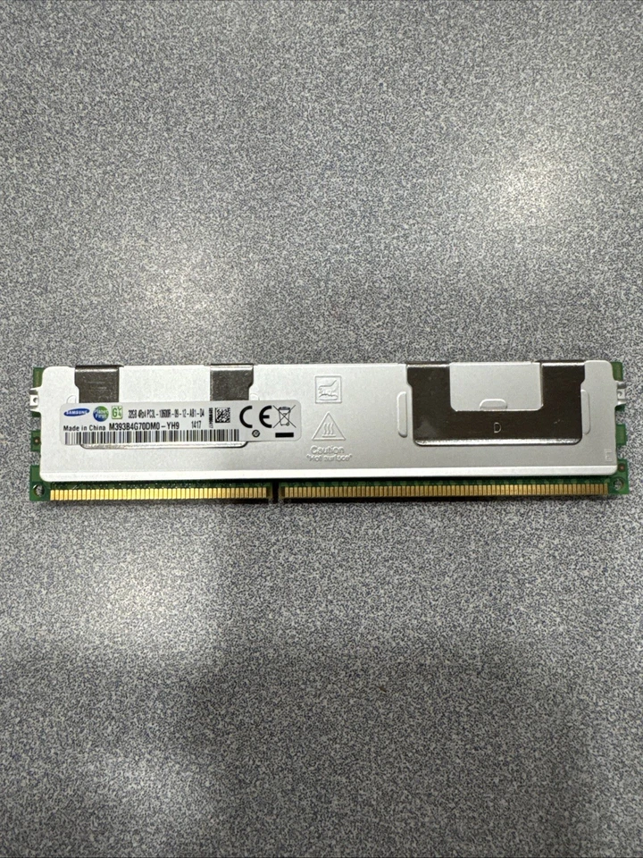 SAMSUNG M393B4G70DM0-YH9 32GB(1X32GB) 4RX4 PC3L-10600R DDR3-1333 Server RAM - Image 1 of 1