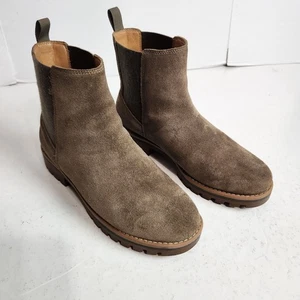 Crown Vintage braune Wildleder-Bootie-Stiefel Damengröße 8M - Bild 1 von 13