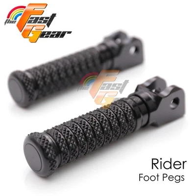 适用于雅马哈 XJR 1300 SP 04-12 11 10 09 08 黑色前脚钉摩托车 M 型握把 — 第 1/4 张图片