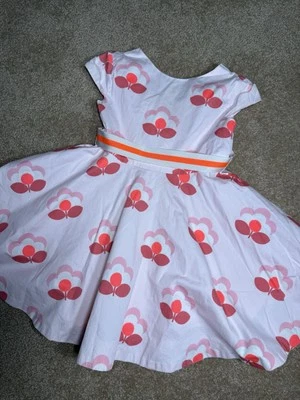 Vestido Jacadi Niñas Estampado Línea A Algodón con Cinturón | Talla 5 Foto 1 de 4