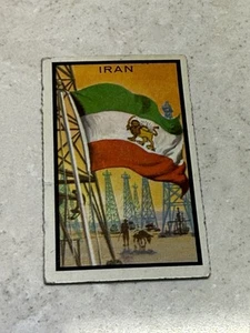 1963 Topps Midgee Flags of the World Card # 42 IRAN - Picture 1 of 2