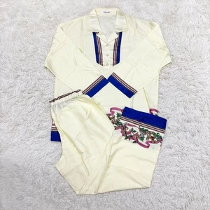 CELINE Unused Loomwear Cotton Set Floral Pajamas F/S from Japan - Picture 1 of 13