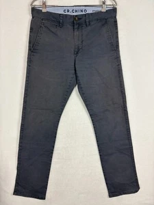 Country Road Mens Chino Pants Sz 34 Mid Rise Slash Pocket Casual Stretch Trouser - Picture 1 of 11
