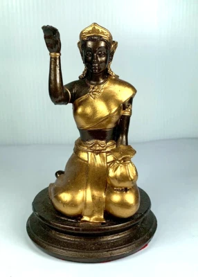 4" LEK NAMPHI NANG KWAK ESTATUA WAT THATHONG TEMPLO FETICHE TALISMÁN AMULETO TAILANDÉS Foto 1 de 4