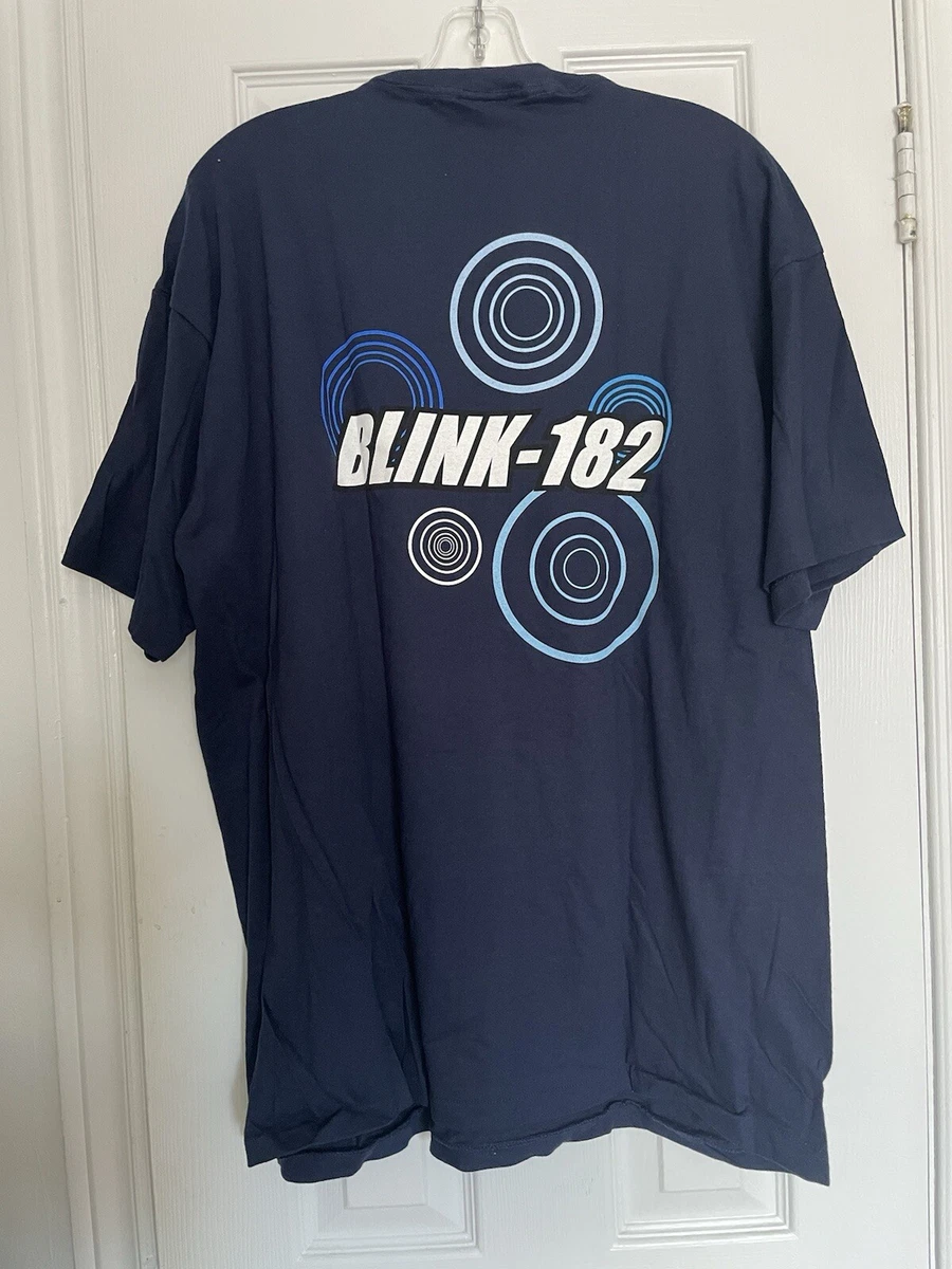 90s Blink182 Tシャツ XL Vintage 90s' Blink 182 Green Rabbit T-Shirt Size Large 50/50 Hanes