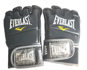 Everlast MMA Kickboxing Gloves- Black Size M/L Evercool Mesh Training- Speed Bag - Picture 1 of 5