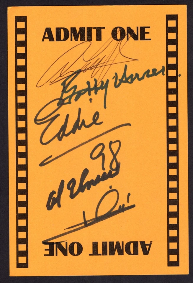 Auto Racing Signed Index Card Andretti Unser Cheever Luyendyk - Image 1 of 1