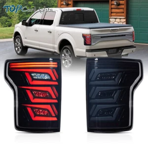 VLAND Smoked LED Tail Lights With Sequential Turn For 2015-2020 Ford F150 Pickup - Picture 1 of 16