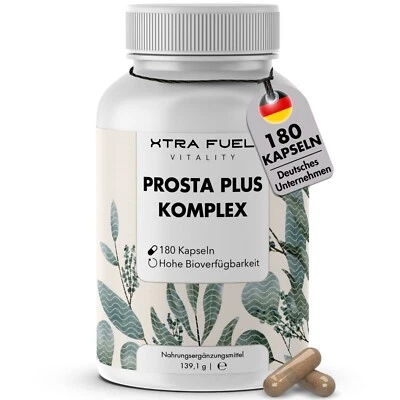 Prostate Capsules 180 Count, Prosta Plus Complex, Vegan, Tested & High Dose - Image 1 of 4