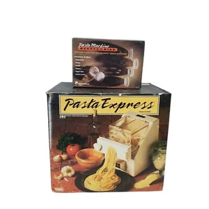 PASTA EXPRESS X2000 Electrc PASTA MAKER by CTC w/ 17 Dies Original Box VHS 1993 - Picture 1 of 10