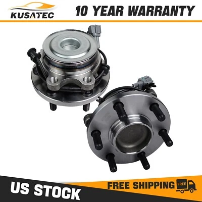 (2) Conjunto de buje de cojinete de rueda delantera para Nissan Pathfinder Xterra Suzuki Equator Foto 1 de 4