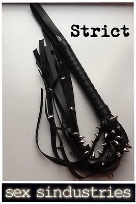 Stud Flogger Whip Strict BDSM Sissy Slave Bondage Kit Hotwife Gimp Slave QOS ❤️