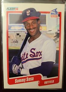 1990 FLEER SAMMY White Sox  SOSA ERROR ROOKIE CARD #548 - Wrong D.O.B. MINT!