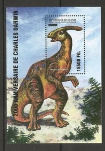 Guinea  / Parasaurophus , Overprinted . Souvenir sheet MNH - Picture 1 of 1