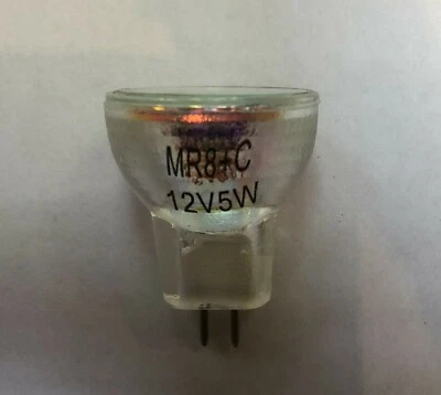  Halogenlampe Lampe Birne Leuchtmittel 12V 5W  ø25mm MR8 GU4 UV Stop 720325921 - Bild 1 von 2