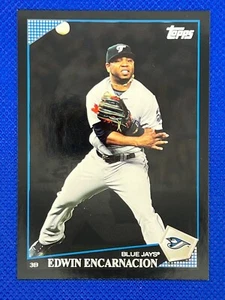 2009 Topps Updates & Highlights Walmart Black Edwin Encarnacion 92 Yankees 124B - Picture 1 of 2