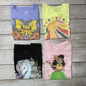 Children’s Place Girls Short Sleeve T-Shirts Size L (10-12) NWT! 4 Colorful Tees - Picture 1 of 16