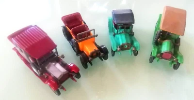 4 Stück Oldtimer Matchbox Lesney Spielzeugautos für Bastler - Bild 1 von 4