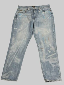 POLO RALPH LAUREN Women's Avery Boyfriend Jeans Paint Splatter Sz 29 EUC - Picture 1 of 7