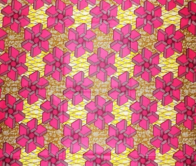 African Blocks Fabric 3 yards - Image 1 of 2