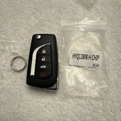 2018 - 2021 Toyota Camry Hybrid Corolla LE Remote Flip Key FCC ID: HYQ12BFB - Image 1 of 4