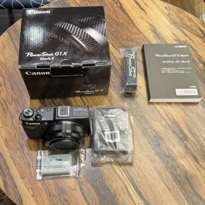 Canon Power Shot G1X MarkII Compact Digital Camera Optical Zoom Black - Image 1 of 4