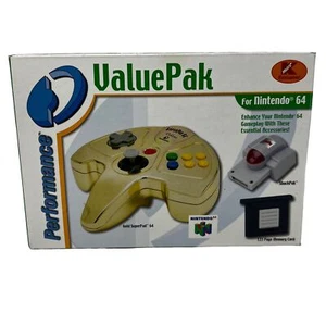 ValuePak de rendimiento para Nintendo 64 exclusivo de Kmart - SuperPad 64 dorado - Imagen 1 de 13