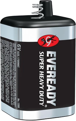 Batería EVEREADY 6V, batería súper resistente de 6 voltios, 1 unidad Foto 1 de 2