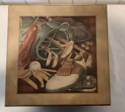 Caja anidadora clásica de golf MD por Revelations accesorio de escritorio, cueva de hombre, bar Foto 1 de 4