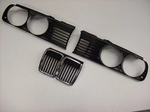 Kühlergrill Kühlergitter Nieren 3tlg. BMW E30 3er Bj. 82-93 Limousine - Bild 1 von 1