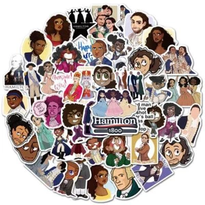 100 naklejek muzycznych Hamilton do laptopa / butelki na wodę / telefonu / gitary - Zdjęcie 1 z 10