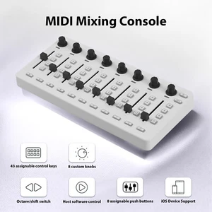 MIDI Controlle MIDI Mixing Console with 43 Buttons 8 Knobs 8 Push Buttons H3Q2 - Picture 1 of 10