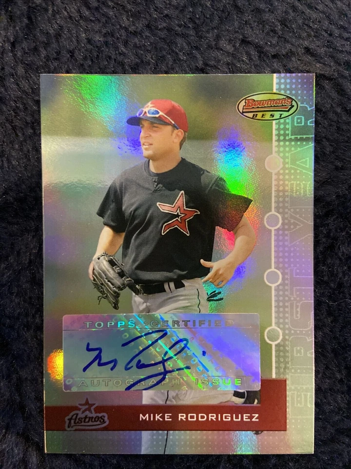 2005 Bowman's Best Silver #107 Mike Rodriguez 65/99 Autograph Houston Astros - Image 1 of 1