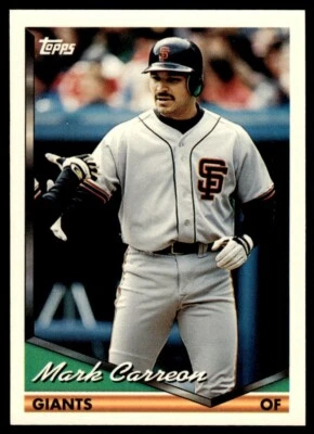 1994 Topps #327 Mark Carreon San Francisco Giants - Image 1 of 2
