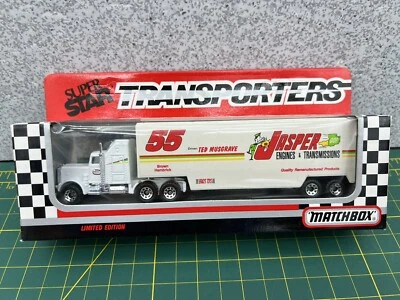 Camión NASCAR Matchbox SuperStar Transporter #55 TED MUSGRAVE motores de jaspe Foto 1 de 4