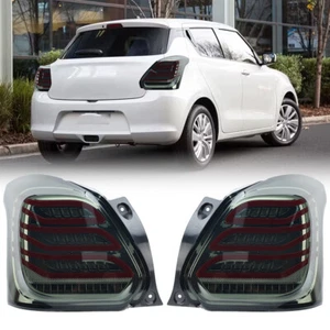 Pair Left+Right Smoke LED Dynamic Tail Light Rear Lamp For Suzuki Swift 2017-22 - Picture 1 of 22