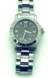 Reloj suizo ESQ acero inoxidable gris oscuro cara unisex 35 mm #E5099 - Imagen 1 de 2