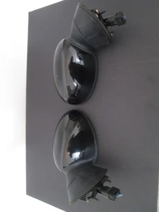 2002-2006 MINI COOPER (PAIR) POWER MIRROR OEM JET BLACK 668  3-Wire R50 R52 R53 - Picture 1 of 13