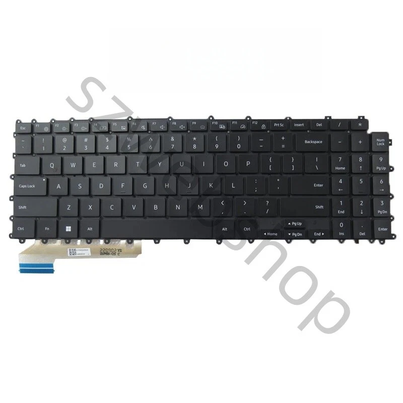Nuevo teclado retroiluminado para portátil Samsung Galaxy Book Pro 360 15 950QDB NP950QDB de EE. UU. Foto 1 de 1