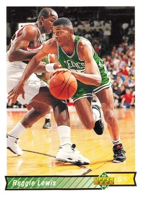 Reggie Lewis 1992-93 Upper Deck #120 Boston Celtics Basketball - Image 1 of 2
