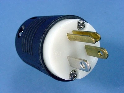 Plugue conector macho NEMA 5-15P 125V Pass & Seymour 5266-X lâmina reta 15A - Imagem 1 de 4