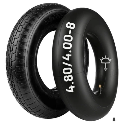 Schubkarren Reifen Set 4.80/4.00-8 (400x100) Mantel & Schlauch, Schubkarrenrad - Bild 1 von 4