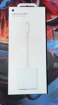 Genuine OEM Apple Lightning to USB 3 Camera Adapter A1619 - MX5J3AM/A Sealed New - Image 1 of 2