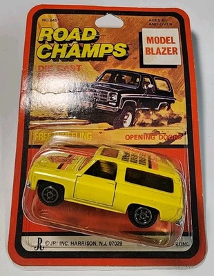 Road Champs Yatming #1064 Yellow Safari Chevy Blazer 1/64 Diecast Squarebody HTF - Image 1 of 4