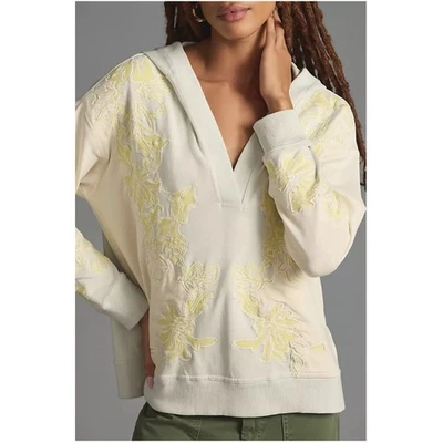 Женская толстовка с капюшоном Daily Practice от Anthropologie большого размера с v-образным вырезом серая размер средний - Изображение 1 из 4