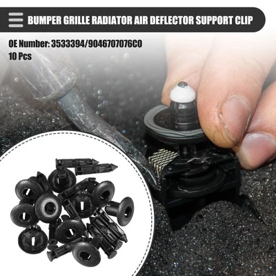 10 Pcs Bumper Grille Radiator Air Deflector Support Clip for Volvo No.3533394 Foto 1 de 4