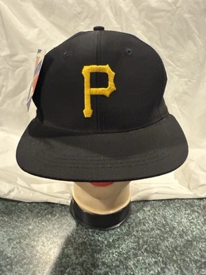 NWT Pittsburgh Pirates Hat Cap SnapBack Youth Black Yellow Eds West - Image 1 of 4